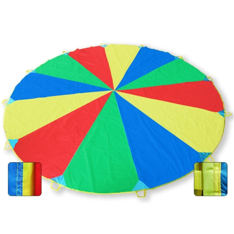 5m Children Outdoor Game Exercise Sport Toys Rainbow Umbrella Parachute Play Fun Toy with 24 Handle Straps for Families / Kindergartens / Amusement Parks - Toy Sports by PMC Jewellery | Online Shopping South Africa | PMC Jewellery