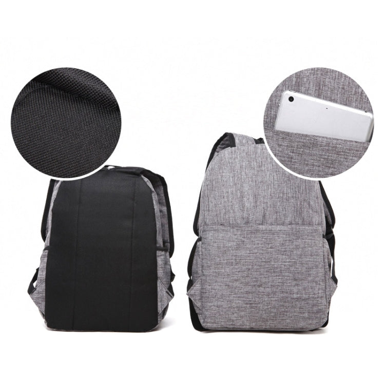 Universal Multi-Function Canvas Laptop Computer Shoulders Bag Leisurely Backpack Students Bag, Big Size: 42x29x13cm, For 15.6 inch and Below Macbook, Samsung, Lenovo, Sony, DELL Alienware, CHUWI, ASUS, HP(Baby Blue) - Backpack by PMC Jewellery | Online Shopping South Africa | PMC Jewellery