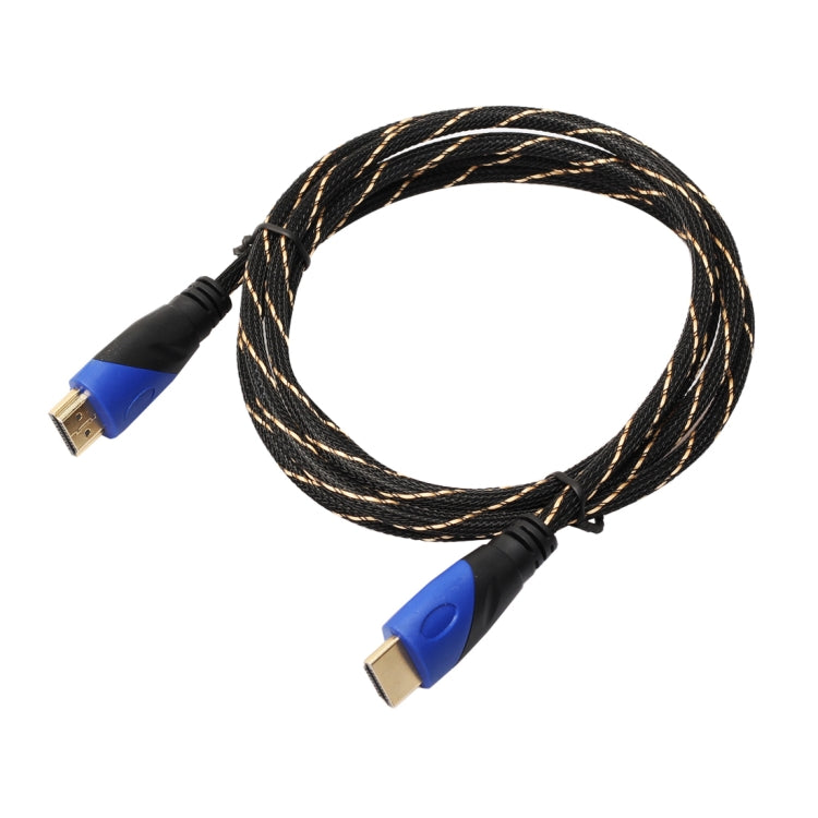 1.8m HDMI 1.4 Version 1080P Woven Net Line Blue Black Head HDMI Male to HDMI Male Audio Video Connector Adapter Cable - Cable by PMC Jewellery | Online Shopping South Africa | PMC Jewellery