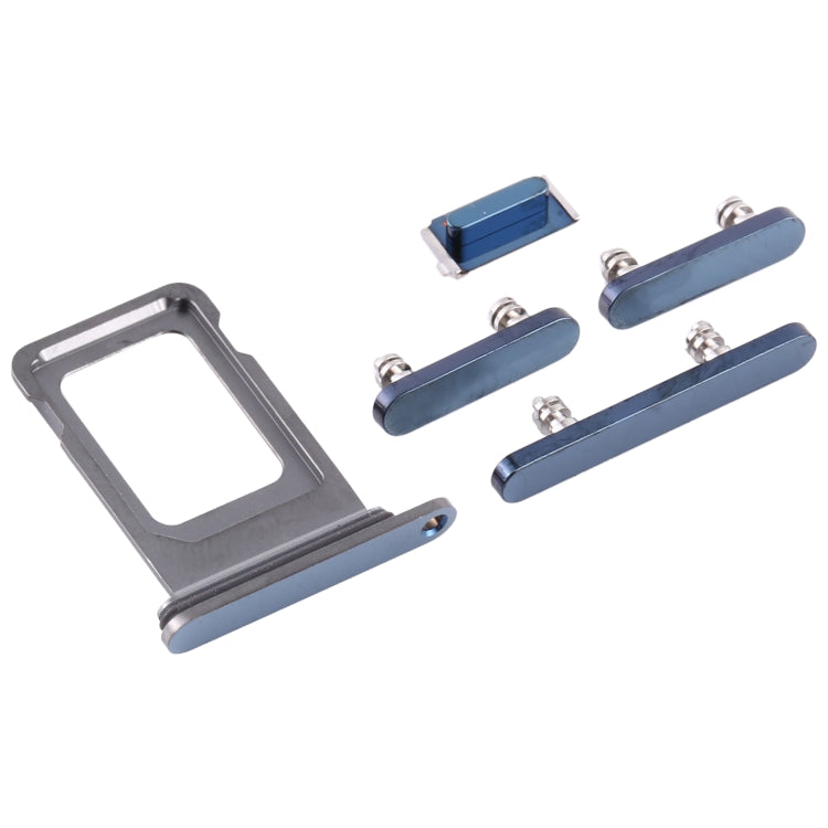 SIM Card Tray + Side Keys for iPhone 12 Pro(Blue) - Metal Parts by PMC Jewellery | Online Shopping South Africa | PMC Jewellery