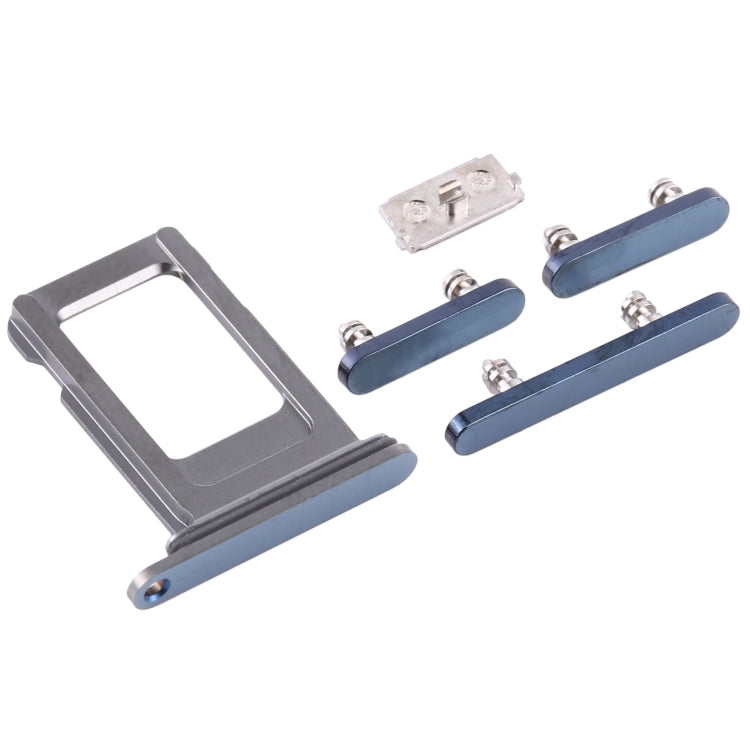 SIM Card Tray + Side Keys for iPhone 12 Pro(Blue) - Metal Parts by PMC Jewellery | Online Shopping South Africa | PMC Jewellery