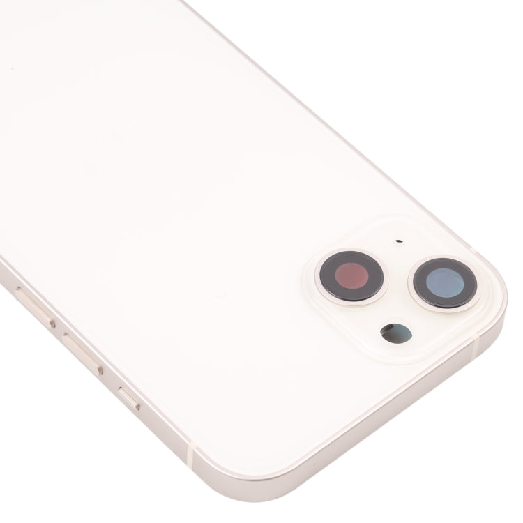 For iPhone 13 Battery Back Cover with Side Keys & Card Tray & Power + Volume Flex Cable & Wireless Charging Module(White) - Back Cover by PMC TechLife | Online Shopping South Africa | PMC TechLife