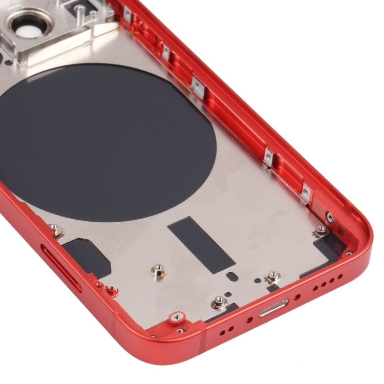 Back Housing Cover with SIM Card Tray & Side  Keys & Camera Lens for iPhone 13 Mini(Red) - Back Cover by PMC TechLife | Online Shopping South Africa | PMC TechLife | Buy Now Pay Later Mobicred