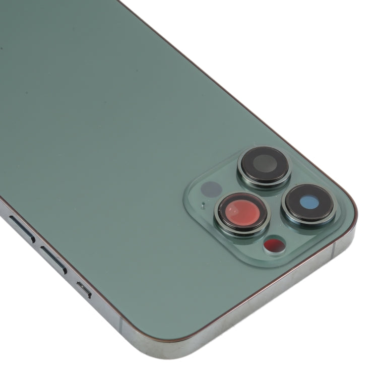 For iPhone 13 Pro Max Battery Back Cover with Side Keys & Card Tray & Power + Volume Flex Cable & Wireless Charging Module(Green) - Back Cover by PMC TechLife | Online Shopping South Africa | PMC TechLife | Buy Now Pay Later Mobicred