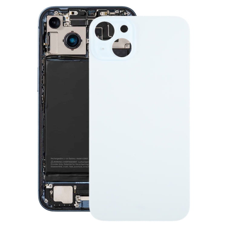 For iPhone 15 Plus Glass Battery Back Cover(Blue) -  by PMC TechLife | Online Shopping South Africa | PMC TechLife