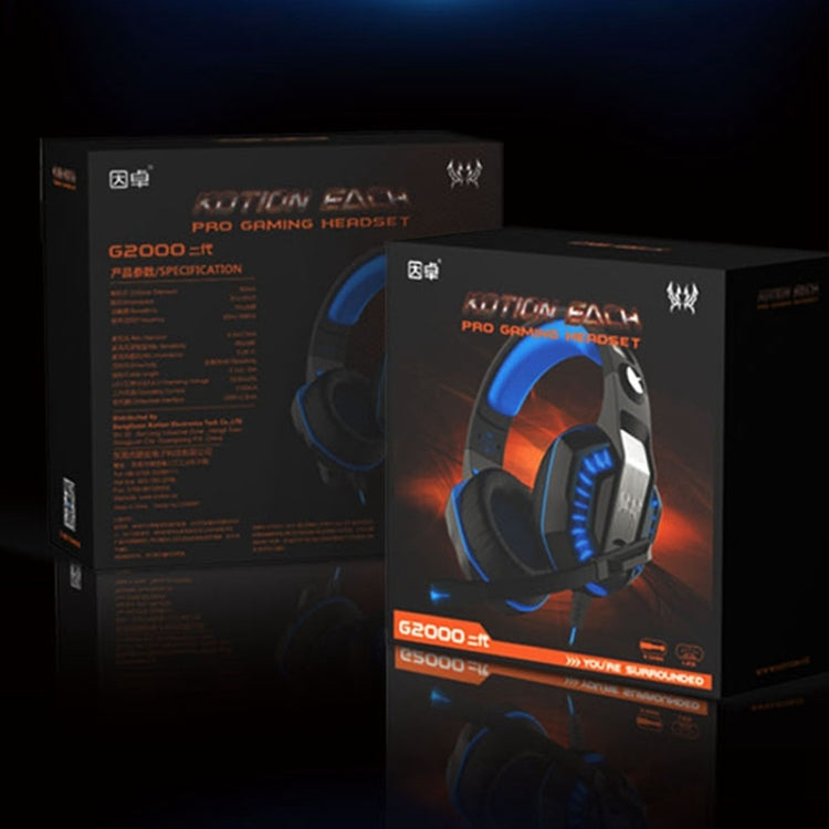 KOTION EACH G2000 Stereo Bass Gaming Headphone with Microphone & LED Light, For PS4, Smartphone, Tablet, Computer, Notebook(Red) - free shipping - PMC TechLife - Order now!