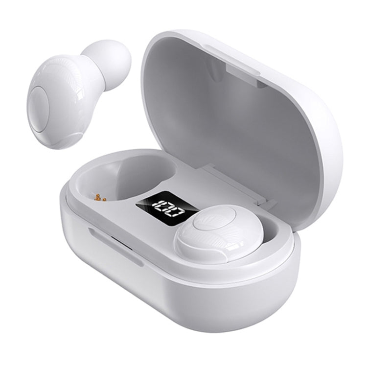 T8 TWS Intelligent Noise Cancelling IPX6 Waterproof Bluetooth Earphone with Magnetic Charging Box & Digital Display, Support Automatic Pairing & HD Call & Voice Assistant(White) - TWS Earphone by PMC Jewellery | Online Shopping South Africa | PMC Jewellery