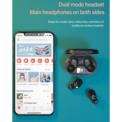 Original Lenovo XT91 Intelligent Noise Reduction Mini Wireless Bluetooth Earphone with Charging Box & LED Power Digital Display, Support Touch & HD Call & Voice Assistant & Dual-mode Earphone (White) - Bluetooth Earphone by Lenovo | Online Shopping South Africa | PMC Jewellery