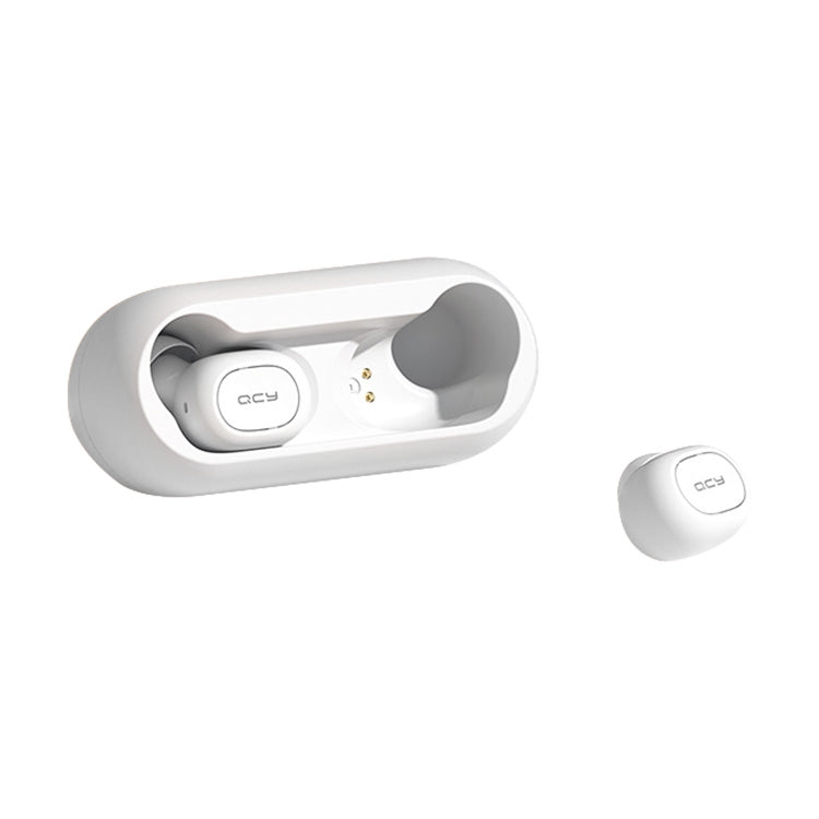 Original Xiaomi Youpin QCY-T1C TWS Bluetooth V5.0 Wireless In-Ear Earphones with Charging Box(White) - TWS Earphone by Xiaomi | Online Shopping South Africa | PMC Jewellery