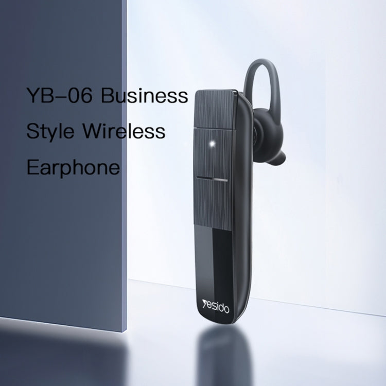 Yesido YB06 Unilateral Business Ear-mounted Wireless Bluetooth Earphone - Bluetooth Earphone by Yesido | Online Shopping South Africa | PMC Jewellery