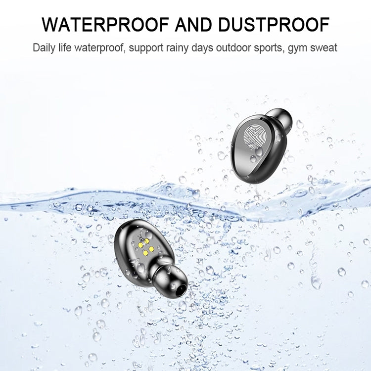 F9 TWS V5.0 Touch Control Binaural Wireless Bluetooth Headset with Charging Case and Digital Display - TWS Earphone by PMC TechLife | Online Shopping South Africa | PMC TechLife