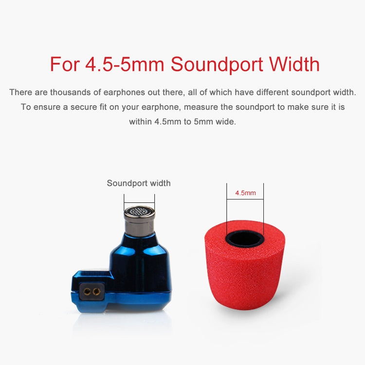 TRN Earphone Silicone Memory Foam Earplug(Blue) - Anti-dust & Ear Caps by TRN | Online Shopping South Africa | PMC TechLife