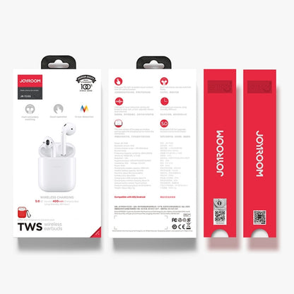 JOYROOM JR-T03S Bluetooth 5.0 Binaural TWS Bluetooth Headset (White) - TWS Earphone by JOYROOM | Online Shopping South Africa | PMC Jewellery