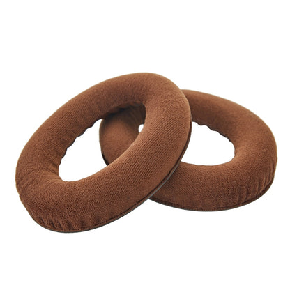 2 PCS For Sennheiser HD515 / HD555 / HD595 / HD598 / HD558 / PC360 Flannel Earphone Cushion Cover Earmuffs Replacement Earpads with Tone Tuning Cotton(Brown) - Earmuff & Pad by PMC Jewellery | Online Shopping South Africa | PMC Jewellery