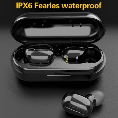 L13 IPX6 Waterproof Bluetooth 5.0 Wireless Stereo Bluetooth Earphone with Magnetic Charging Box, Supports Binaural Call & Voice Assistant (White) - Bluetooth Earphone by PMC Jewellery | Online Shopping South Africa | PMC Jewellery