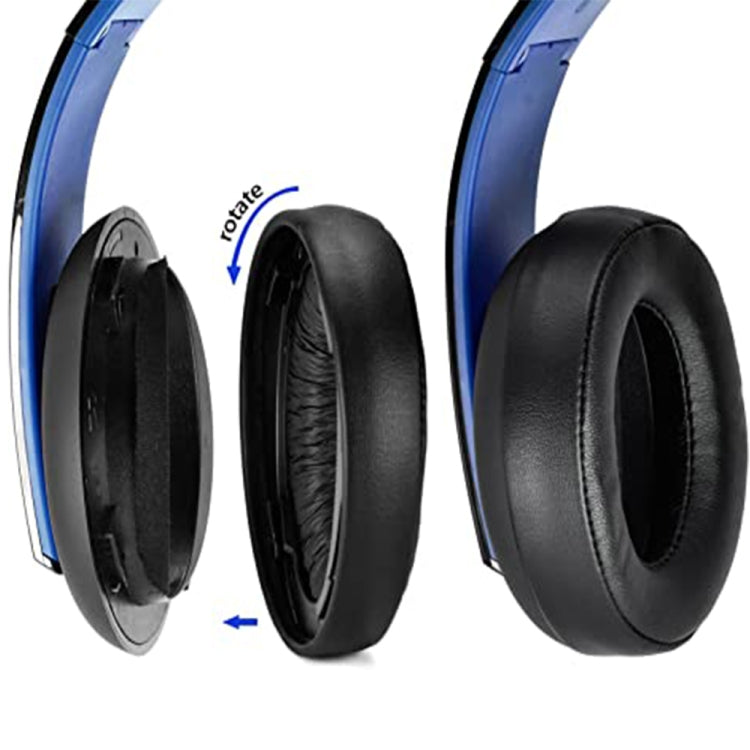 1 Pair Soft Earmuff Headphone Jacket for Sony PS4 Gold Wireless Stereo Headset(White) - Earmuff & Pad by PMC TechLife | Online Shopping South Africa | PMC TechLife