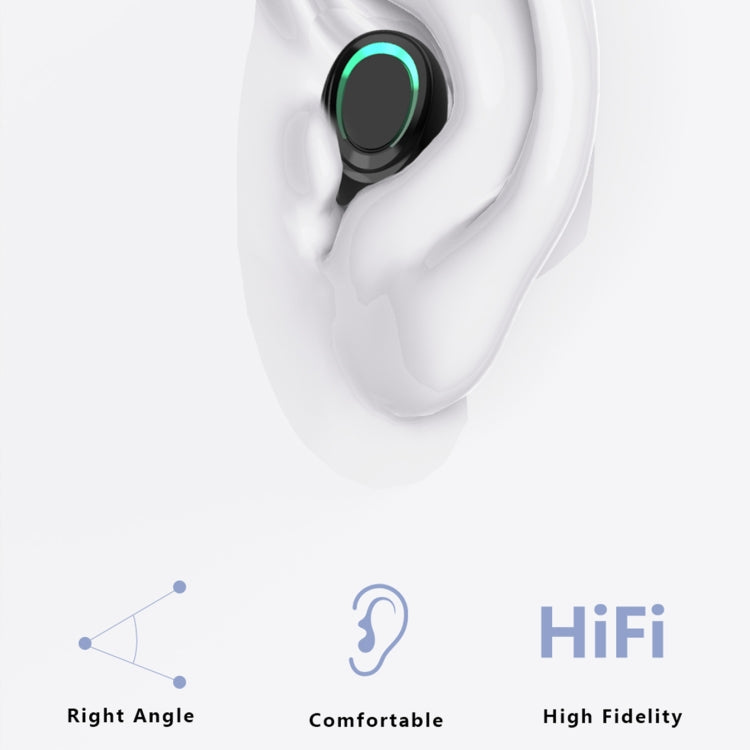 MD06 Mini In-ear TWS Wireless Touch Digital Display Bluetooth Earphone (White) - TWS Earphone by PMC TechLife | Online Shopping South Africa | PMC TechLife