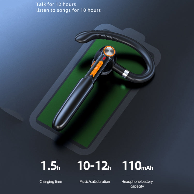 ME-100 TWS Business Rotating Universal True Stereo 5.0 Version Hanging Ear In-Ear Bluetooth Headset(Black) - Bluetooth Earphone by PMC TechLife | Online Shopping South Africa | PMC TechLife