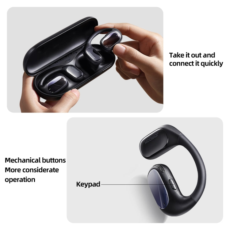 JOYROOM JR-OE1 Waterproof True Wireless Noise Reduction Bluetooth Earphone (Black) - Bluetooth Earphone by JOYROOM | Online Shopping South Africa | PMC Jewellery