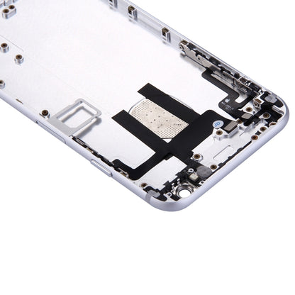 Full Housing Back Cover with Power Button & Volume Button Flex Cable for iPhone 6(Silver) - iPhone 6/6 Plus Parts by PMC Jewellery | Online Shopping South Africa | PMC Jewellery