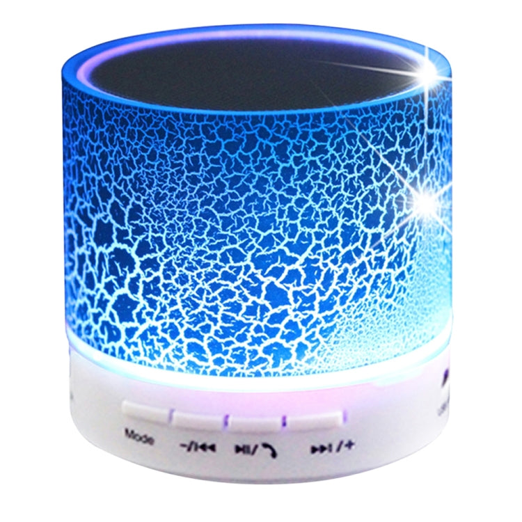 A9 Mini Portable Glare Crack Bluetooth Stereo Speaker with LED Light, Built-in MIC, Support Hands-free Calls & TF Card(Blue) - Mini Speaker by PMC Jewellery | Online Shopping South Africa | PMC Jewellery