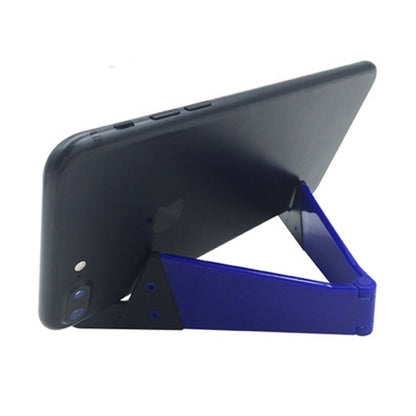 V Shape Universal Mobile Phone Tablet Bracket Holder (Dark Blue) - Desktop Holder by PMC Jewellery | Online Shopping South Africa | PMC Jewellery