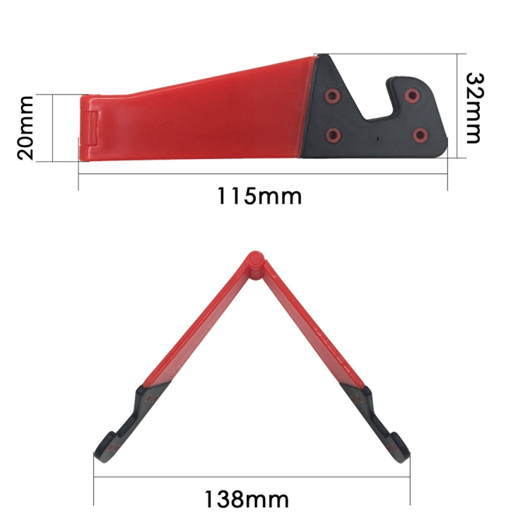 V Shape Universal Mobile Phone Tablet Bracket Holder(Yellow) - Desktop Holder by PMC TechLife | Online Shopping South Africa | PMC TechLife