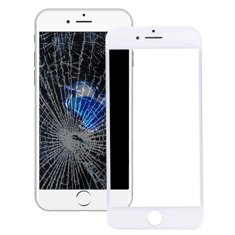 Front Screen Outer Glass Lens with Front LCD Screen Bezel Frame for iPhone 7 (White) - free shipping - PMC TechLife - Order now!