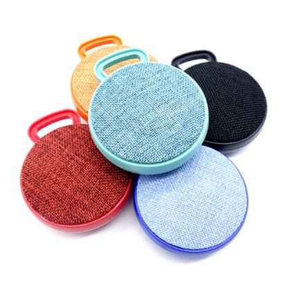 A01L Cloth Texture Round Portable Mini Bluetooth Speaker, Support Hands-free Call & TF Card(Black) - Mini Speaker by PMC Jewellery | Online Shopping South Africa | PMC Jewellery