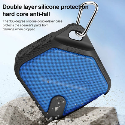 EBS-502 Portable Outdoor Waterproof Card Mini Wireless Bluetooth Speaker (Blue) - Mini Speaker by PMC Jewellery | Online Shopping South Africa | PMC Jewellery