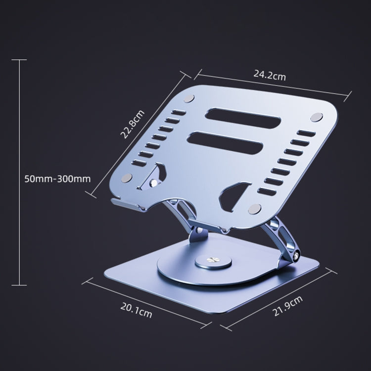 R- JUST HZ08-1 Rotating Two Holes Lifting Laptop Stand (Silver) - free shipping - PMC TechLife - Order now!