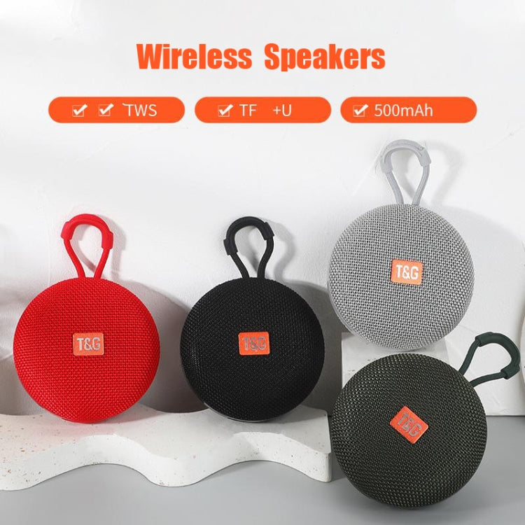 T&G TG352 Outdoor Portable Riding Wireless Bluetooth Speaker TWS Stereo Subwoofer, Support Handsfree Call / FM / TF(Army Green) - Mini Speaker by T&G | Online Shopping South Africa | PMC Jewellery