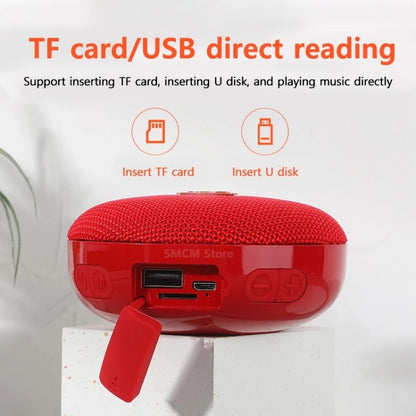 T&G TG352 Outdoor Portable Riding Wireless Bluetooth Speaker TWS Stereo Subwoofer, Support Handsfree Call / FM / TF(Red) - Mini Speaker by T&G | Online Shopping South Africa | PMC Jewellery