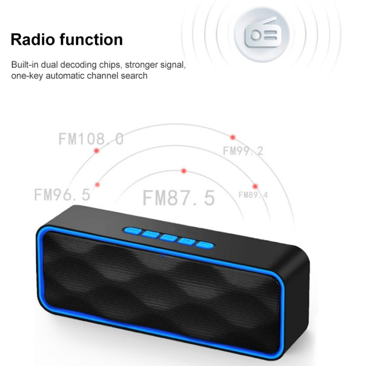 SC211 Pro Outdoor Multi-function Card Wireless Bluetooth Speaker Standard Edition (Red) - Desktop Speaker by PMC Jewellery | Online Shopping South Africa | PMC Jewellery