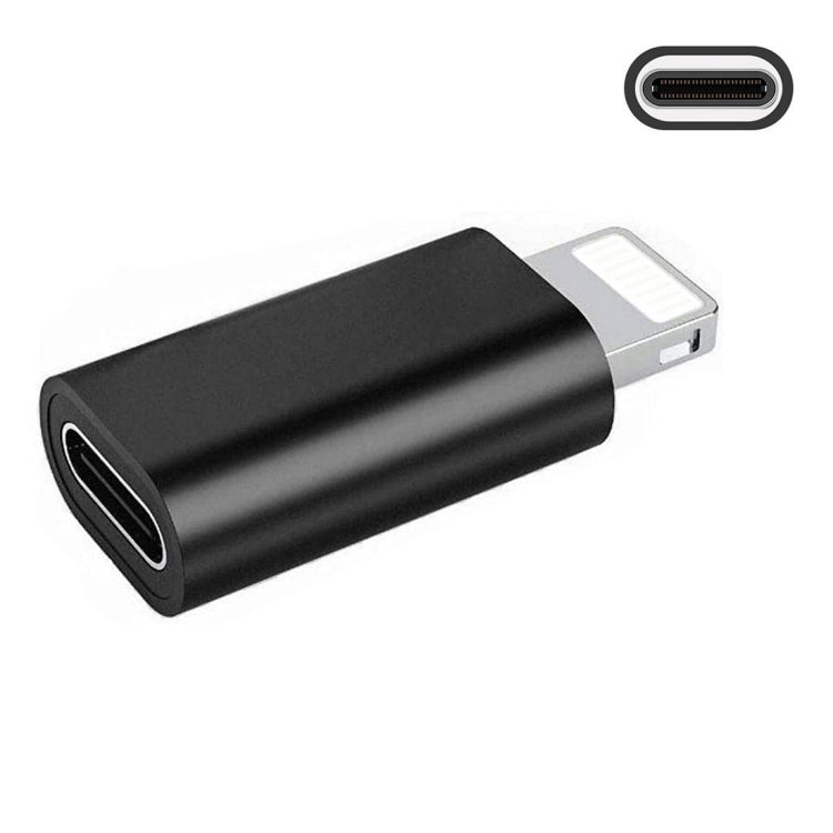 ENKAY Hat-Prince HC-6 Mini ABS USB-C / Type-C 3.1 to 8 Pin Port Connector Adapter(Black) - Converter & Adapter by ENKAY | Online Shopping South Africa | PMC Jewellery