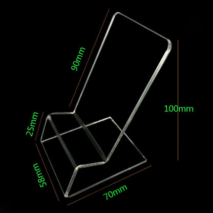 10 PCS Acrylic Mobile Phone Display Stand Holder(Transparent) - Desktop Holder by PMC Jewellery | Online Shopping South Africa | PMC Jewellery