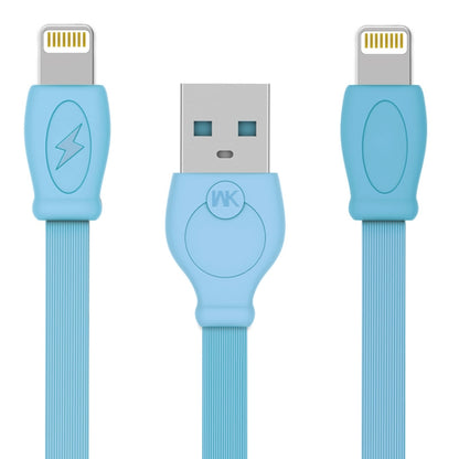 WK WDC-023i 2.4A 8 Pin Fast Charging Data Cable, Length: 1m(Blue) - Normal Style Cable by WK | Online Shopping South Africa | PMC Jewellery