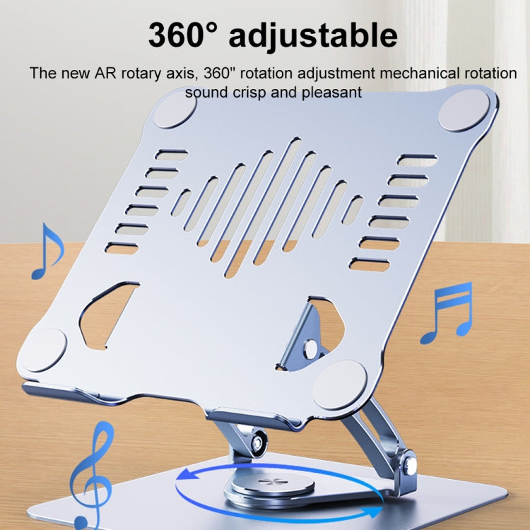 R-JUST HZ39 Triangular Swivel Lift Laptop Stand (Grey) - free shipping - PMC TechLife - Order now!