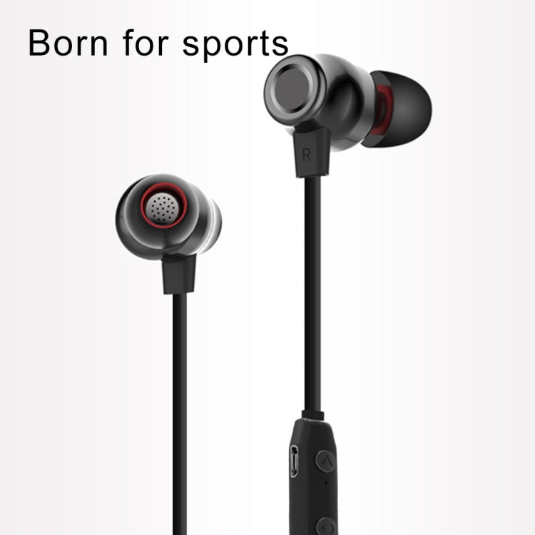 XRM-X5 Sports IPX4 Waterproof Magnetic Earbuds Wireless Bluetooth V4.1 Stereo In-ear Headset, For iPhone, Samsung, Huawei, Xiaomi, HTC and Other Smartphones(Black) - Bluetooth Earphone by PMC Jewellery | Online Shopping South Africa | PMC Jewellery