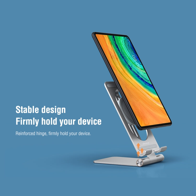 NILLKIN PowerHold Tablet Wireless Charging Stand (Silver) - free shipping - PMC TechLife - Order now!