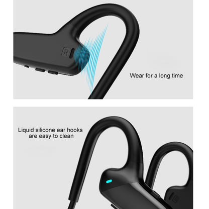 F808 Bluetooth 5.0 Waterproof Bone Conduction Sport Bluetooth Earphone(Blue) - Bluetooth Earphone by PMC Jewellery | Online Shopping South Africa | PMC Jewellery