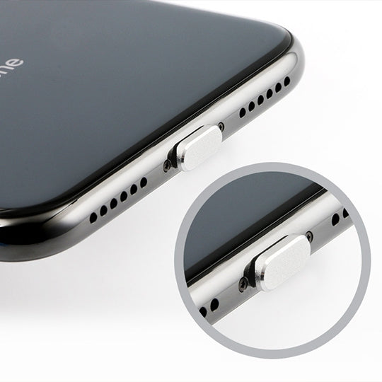 2pcs Universal 8 Pin Charging Port Metal Anti-Dust Plug for iPhone(Grey) - Anti-dust & Ear Caps by PMC TechLife | Online Shopping South Africa | PMC TechLife