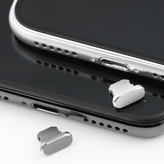2pcs Universal 8 Pin Charging Port Metal Anti-Dust Plug for iPhone(Red) - Anti-dust & Ear Caps by PMC TechLife | Online Shopping South Africa | PMC TechLife