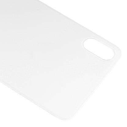 Easy Replacement Big Camera Hole Glass Back Battery Cover with Adhesive for iPhone XS(White) - Back Cover by PMC Jewellery | Online Shopping South Africa | PMC Jewellery