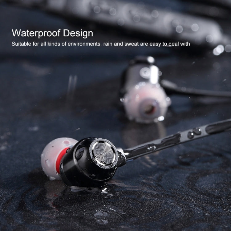 Bluetooth 5.1 Round Wire Neck-mounted Bluetooth Sports Earphone with Magnetic Function(Black) - Neck-mounted Earphone by PMC TechLife | Online Shopping South Africa | PMC TechLife