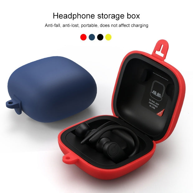 Solid Color Silicone Wireless Bluetooth Earphone Protective Case for Beats Powerbeats Pro(Grey) - Other Case by PMC TechLife | Online Shopping South Africa | PMC TechLife