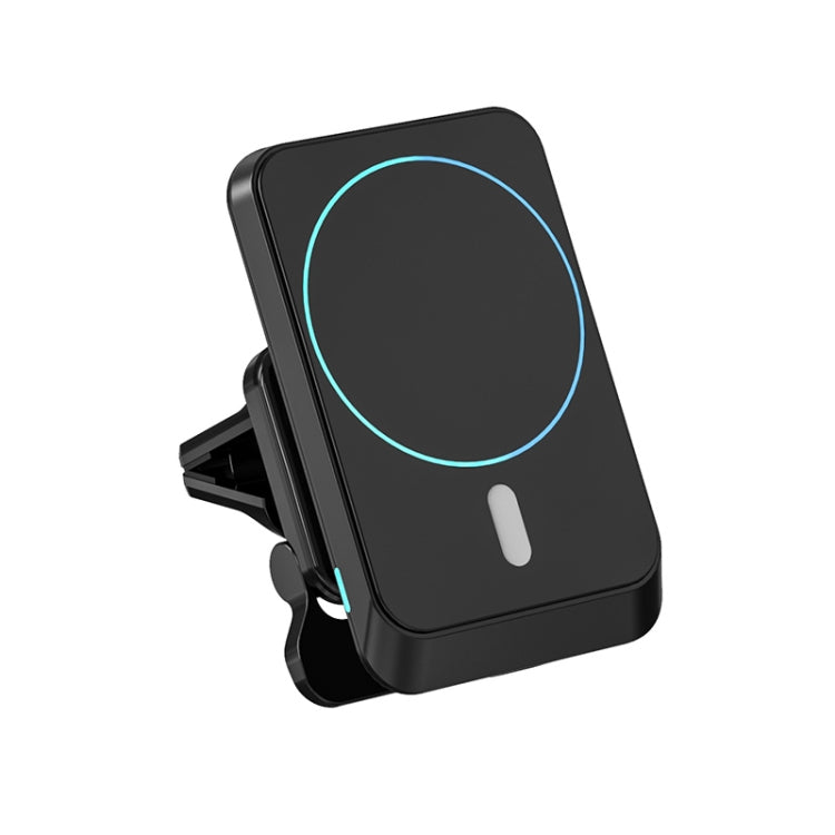 JJT-969 15W Max Output Magnetic Car Air Outlet Bracket Wireless Charger(Black) - Wireless Charger Holders by PMC Jewellery | Online Shopping South Africa | PMC Jewellery