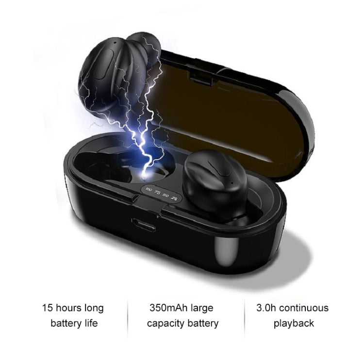 XG13 Bluetooth 5.0 TWS Mini Stereo Wireless Bluetooth Earphone (White) - TWS Earphone by PMC TechLife | Online Shopping South Africa | PMC TechLife