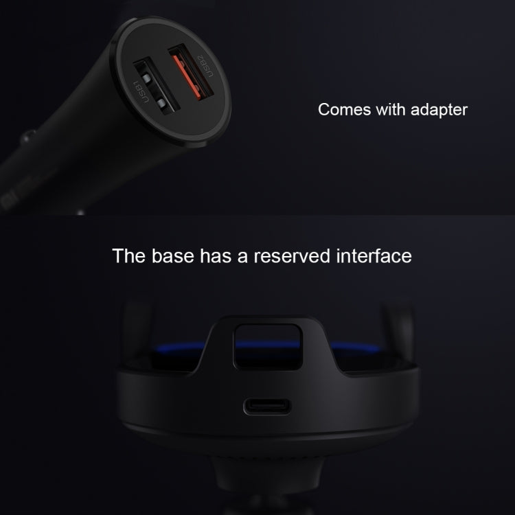 Original Xiaomi 20W Car Mount Qi Standard Wireless Charger(Black) - Universal Car Holders by Xiaomi | Online Shopping South Africa | PMC Jewellery | Buy Now Pay Later Mobicred