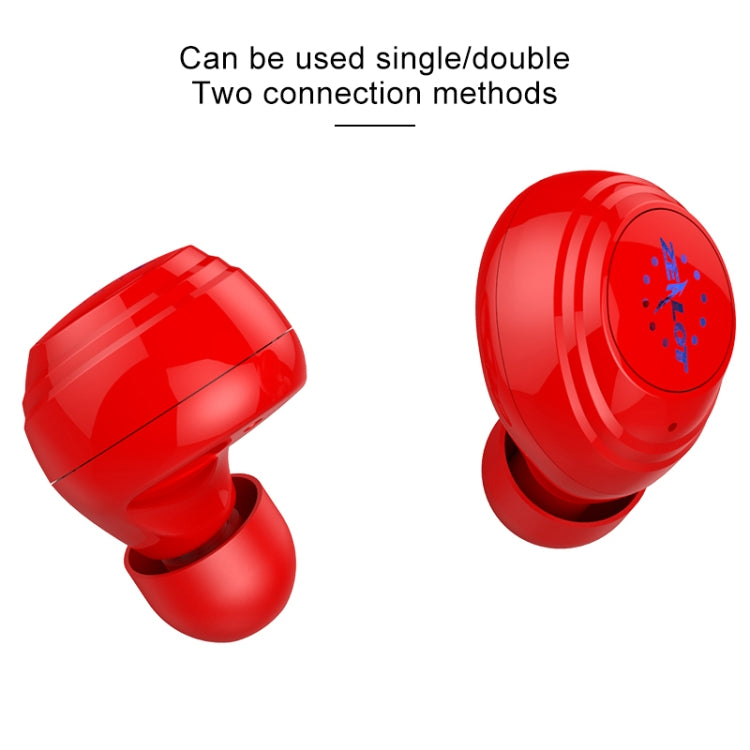 ZEALOT H19 TWS Bluetooth 5.0 Touch Wireless Bluetooth Earphone with Magnetic Charging Box, Support HD Call & Bluetooth Automatic Connection(Red) - TWS Earphone by ZEALOT | Online Shopping South Africa | PMC TechLife | Buy Now Pay Later Mobicred